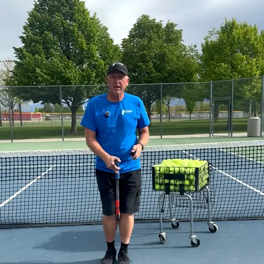 The founder, a working tennis coach in Utah, on his home court